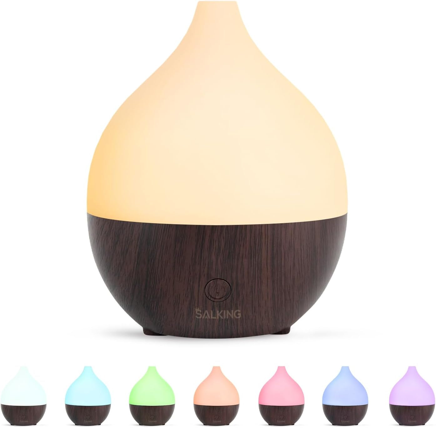 Essential Oil Diffuser, 100Ml Small Aromatherapy Ultrasonic Cool Mist Humidifier with Warm White Lights, Auto Shut-Off Function, for Office Home