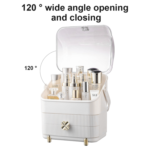 Cosmetic Storage Organiser Makeup Three Layer Skincare Display Case Box