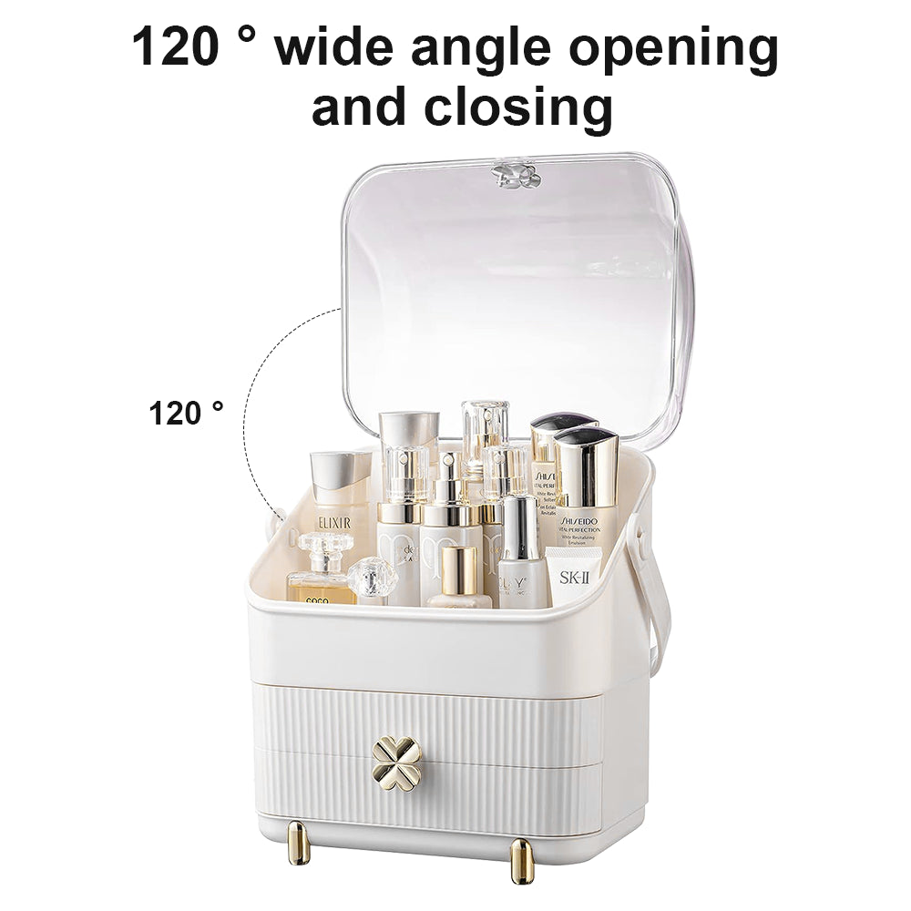 Cosmetic Storage Organiser Makeup Three Layer Skincare Display Case Box