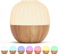 Essential Oil Diffuser, 100Ml Small Aromatherapy Ultrasonic Cool Mist Humidifier with Warm White Lights, Auto Shut-Off Function, for Office Home