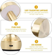 ​Cordless LED Table Lamp USB Rechargeable Modern Lamp Dimmable Bar Night Light
