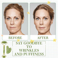 Jade Roller & Gua Sha Scraper Set – Facial Massage Kit for Anti-Aging Treatment