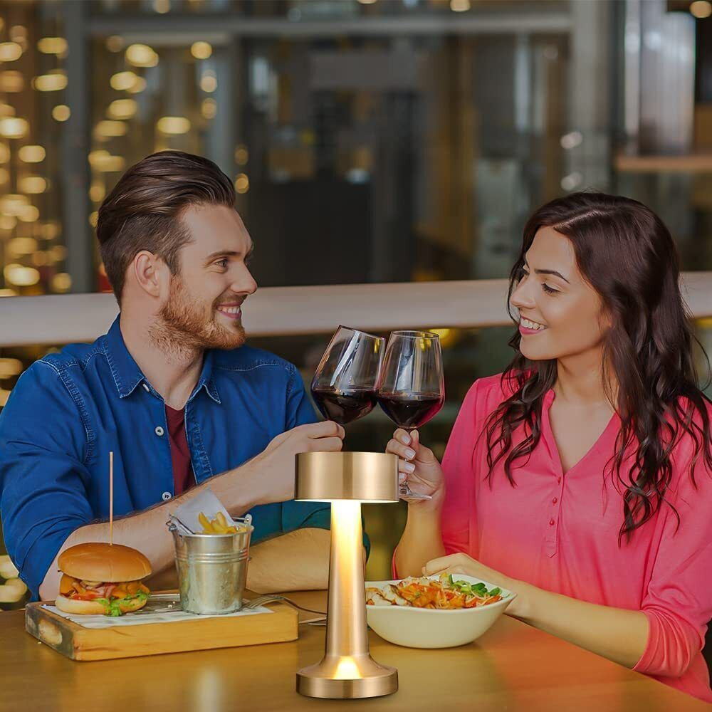 ​Cordless LED Table Lamp USB Rechargeable Modern Lamp Dimmable Bar Night Light