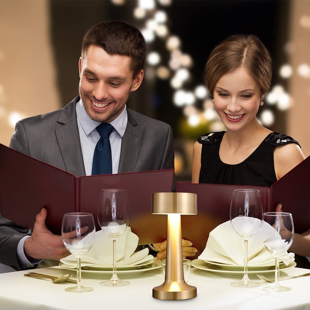 ​Cordless LED Table Lamp USB Rechargeable Modern Lamp Dimmable Bar Night Light