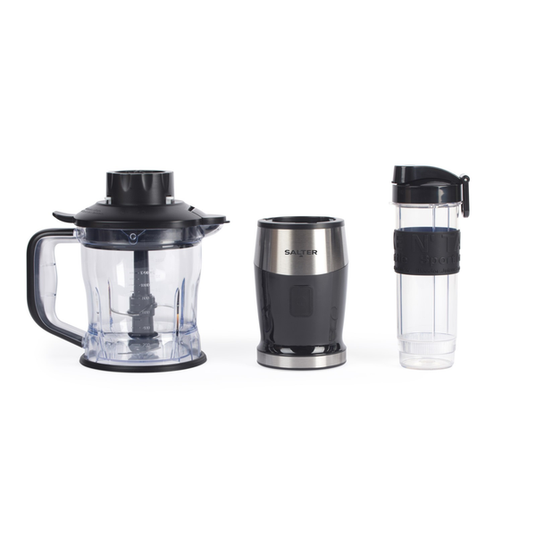 Salter 2-In-1 Jug Blender & Mini Chopper Electric 1.2L Mixer 570Ml Sports Bottle