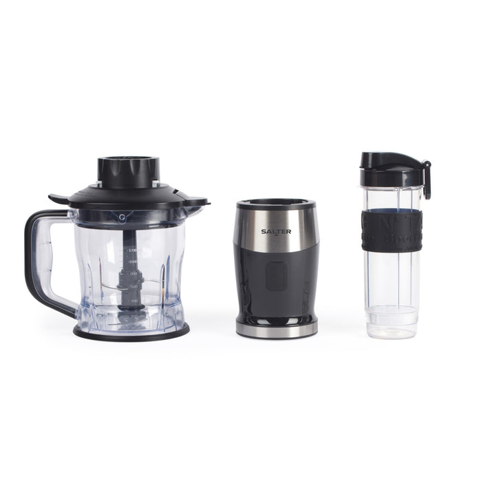 Salter 2-In-1 Jug Blender & Mini Chopper Electric 1.2L Mixer 570Ml Sports Bottle