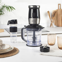 Salter 2-In-1 Jug Blender & Mini Chopper Electric 1.2L Mixer 570Ml Sports Bottle