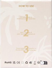 Essential Oil Diffuser, 100Ml Small Aromatherapy Ultrasonic Cool Mist Humidifier with Warm White Lights, Auto Shut-Off Function, for Office Home