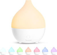 Essential Oil Diffuser, 100Ml Small Aromatherapy Ultrasonic Cool Mist Humidifier with Warm White Lights, Auto Shut-Off Function, for Office Home