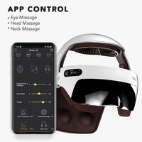 Idream5S Electric Head Massager with APP Control, Eye & Scalp & Head Massage Helmet with Heat, Kneading, Air Compression, Massager for Headache, Stress Relief, Deep Sleeping