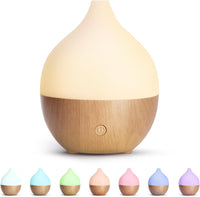 Essential Oil Diffuser, 100Ml Small Aromatherapy Ultrasonic Cool Mist Humidifier with Warm White Lights, Auto Shut-Off Function, for Office Home