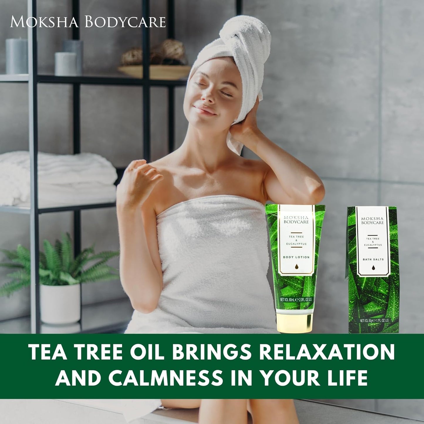 Spa Gift Sets for Women, Tea Tree Bath Gift Set with Body Lotion, Shower Gel, Spa Sets Gifts, Pamper Gifts for Women, Birthday Gifts Mothers Day Gifts for Wife, Mum, Daughter