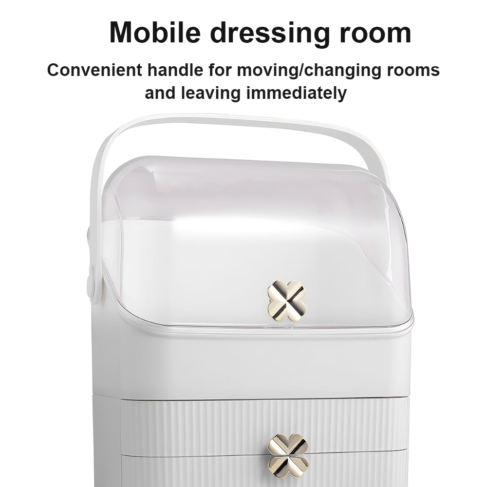 Cosmetic Storage Organiser Makeup Three Layer Skincare Display Case Box