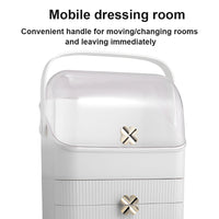 Cosmetic Storage Organiser Makeup Three Layer Skincare Display Case Box