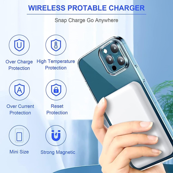 Magnetic Power Bank Wireless Charger10000Ma