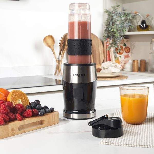 Salter 2-In-1 Jug Blender & Mini Chopper Electric 1.2L Mixer 570Ml Sports Bottle